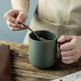 VesCare 14oz Ceramic Coffee Mugs – Set of 6, Reactive Glaze