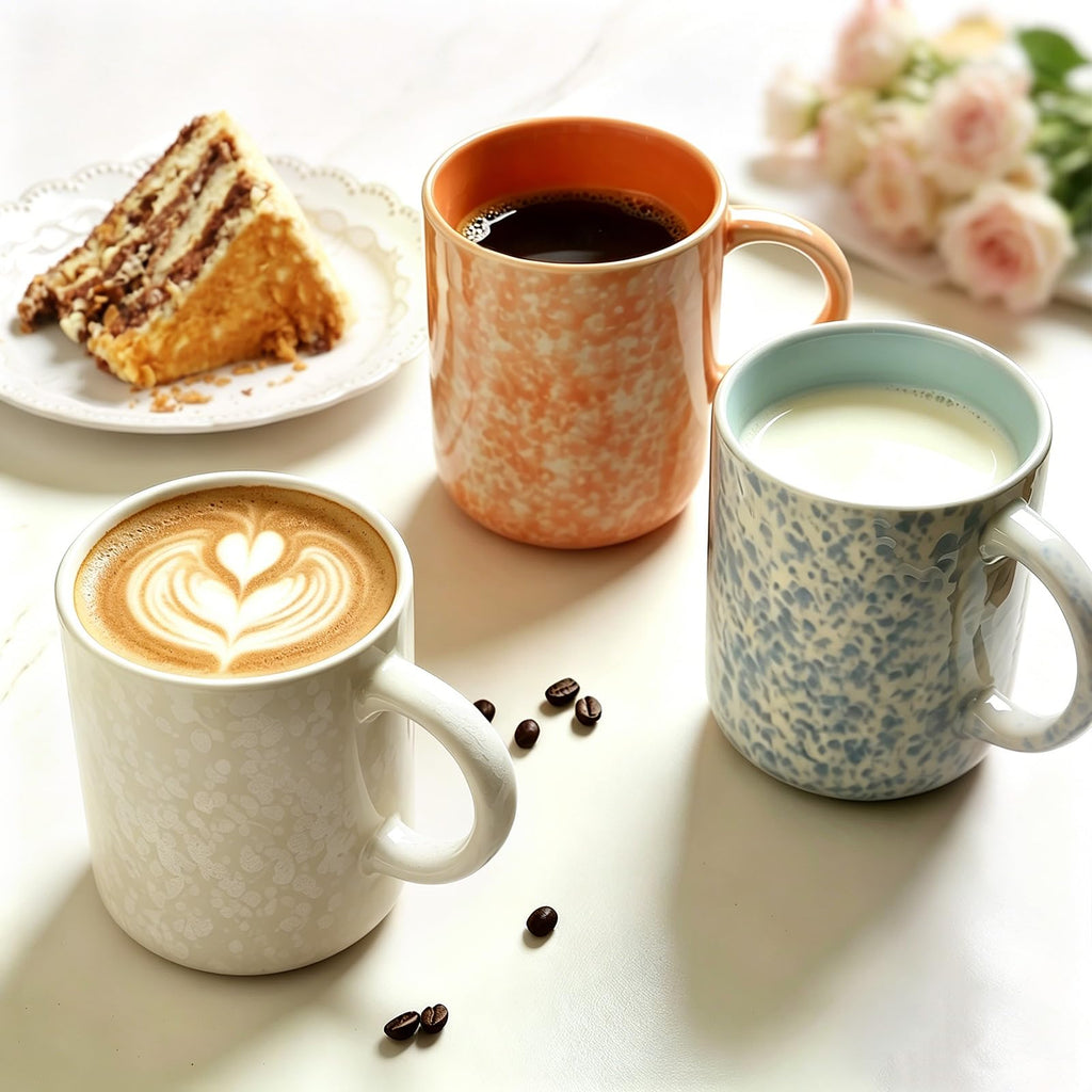 VesCare 17oz Ceramic Coffee Mugs – Set of 4