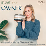 VesCare Ceramic Flat Plates – Set of 6, 8 Inch, Neutral Colors